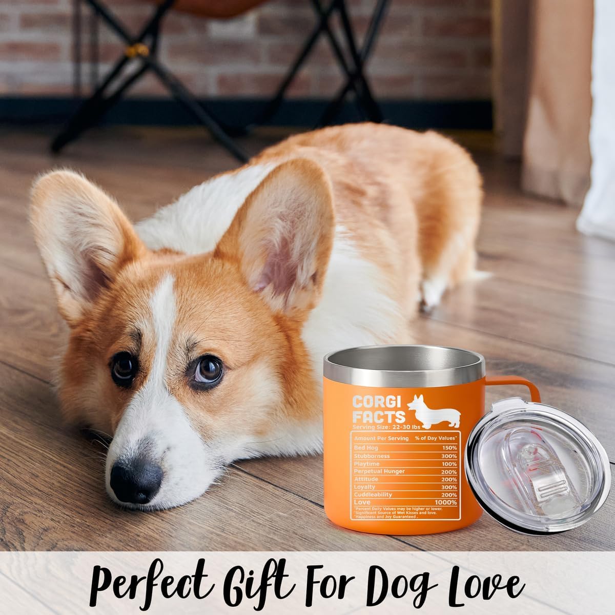 Gifts for Corgi Lovers – 14oz Stainless Steel Tumbler Cup Mug with Handle, Funny and Unique Gift for Corgi Dog Owners, Perfect for Christmas, Xmas, Birthday, Anniversary Celebrations - Image 6
