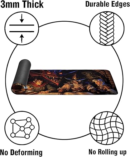 Miniatura 3 de Dungeon Master - Alfombrilla de mouse para regalo DM, regalo de mazmorras y dragones, regalo de juego de rol, regalo para fanáticos de Dungeon