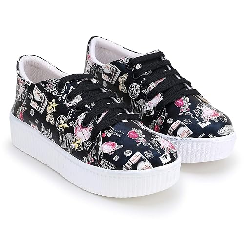 DELMY Sneakers for Girls with Star Laser grey1