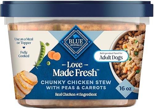 Blue Buffalo Love Made Fresh Natural Adult Dog Food, Refrigerated, Chunky Chicke