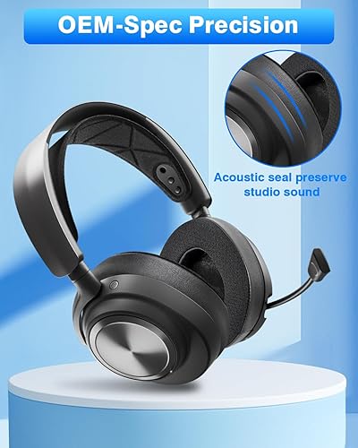 Miniatura 6 de Link Dream Almohadillas de gel de enfriamiento para Arctis Nova Pro con aislamiento de sonido inalámbrico de espuma viscoelástica de repuesto