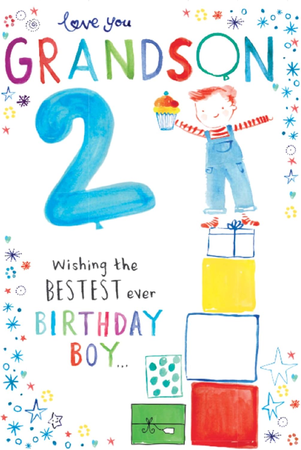 For A Special Grandson on your 2nd Birthday Card - 7815 CG by Cards