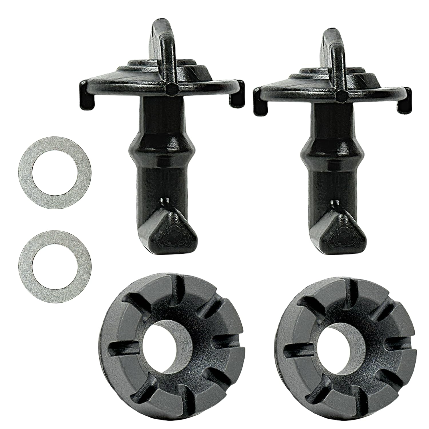 7081500 Hood Latch Toggles & Grommets & Washers Compatible with Polaris RZR 570 800 S 800 XP 900-2 Pack Black