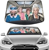 Vista 46 de GENANY Divertido parasol para parabrisas para sedán, SUV, camión (55 x 29 pulgadas), parasol de automóvil, bloquea los rayos UV, accesorios