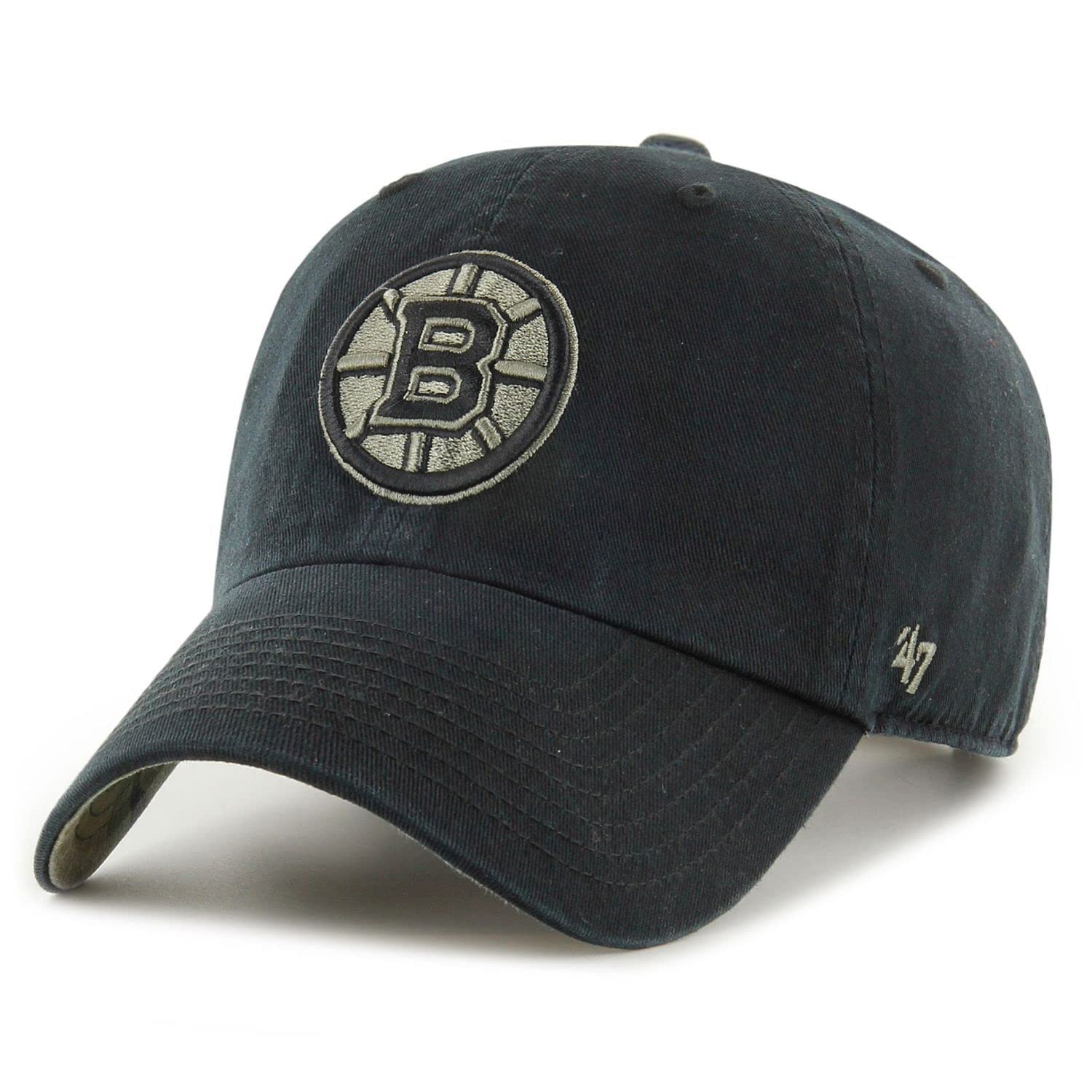 47 Brand Relaxed Fit Cap - Clean UP Boston Bruins Black