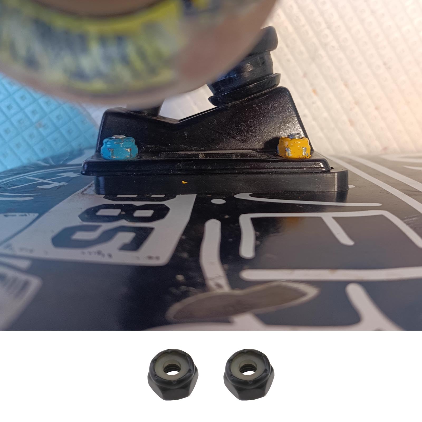 2PCS 3mm Skateboard Riser Pads With 30mm Screws & Nuts PU Soft Shock