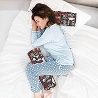 Vista 7 de Coffee Bolster Pillow and Cover Neck Roll Pillow for Sleeping Small Round Pillows Decorative Throw Pillows Cylinder Body Pillow Pillow