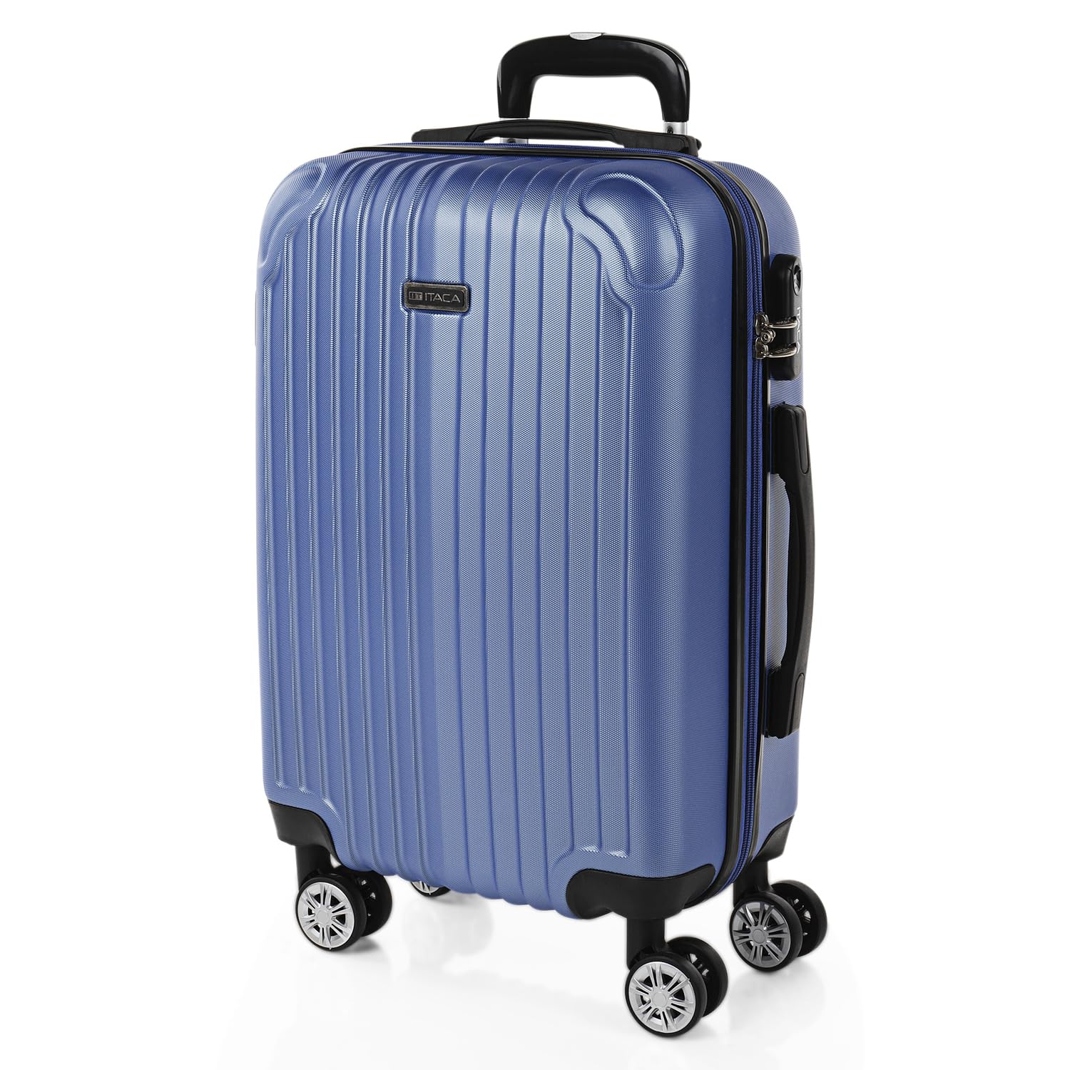 ITACA - Maletas Grandes De Viaje Rígidas Ligeras con 4 Doble Rueda 360° Maleta Grande 23 Kilos Alta Resistencia Extensible Maleta XL Duradera, Mandarina — view 14