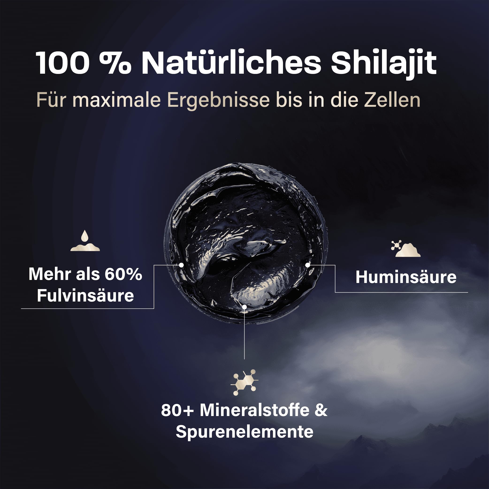 Himalaya Shilajit Set: 100% Reines Mumijo Harz (30g) & 120 Hochdosierte Kapseln (1000mg) – Premium Duo mit 80% Fulvinsäure & 85+ Mineralien – Laborgeprüft, Vegan & Ohne Zusätze