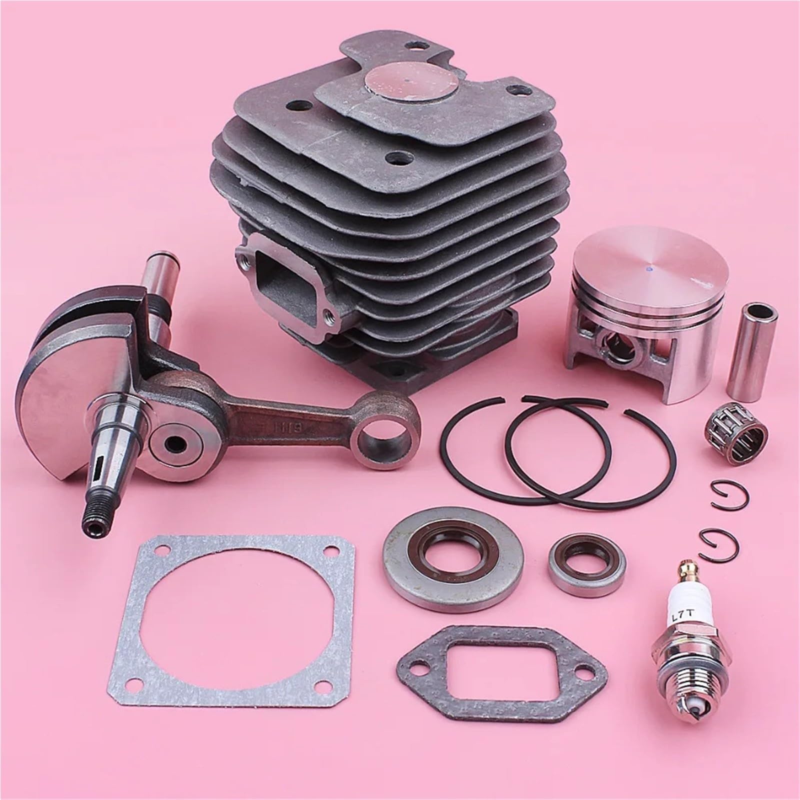 52mm Zylinder Kolben Kit for Sti MS380 038 MS 380 Kurbelwelle Öl Dichtung Dichtung Kettensäge Werkzeug Ersatz Ersatzteil