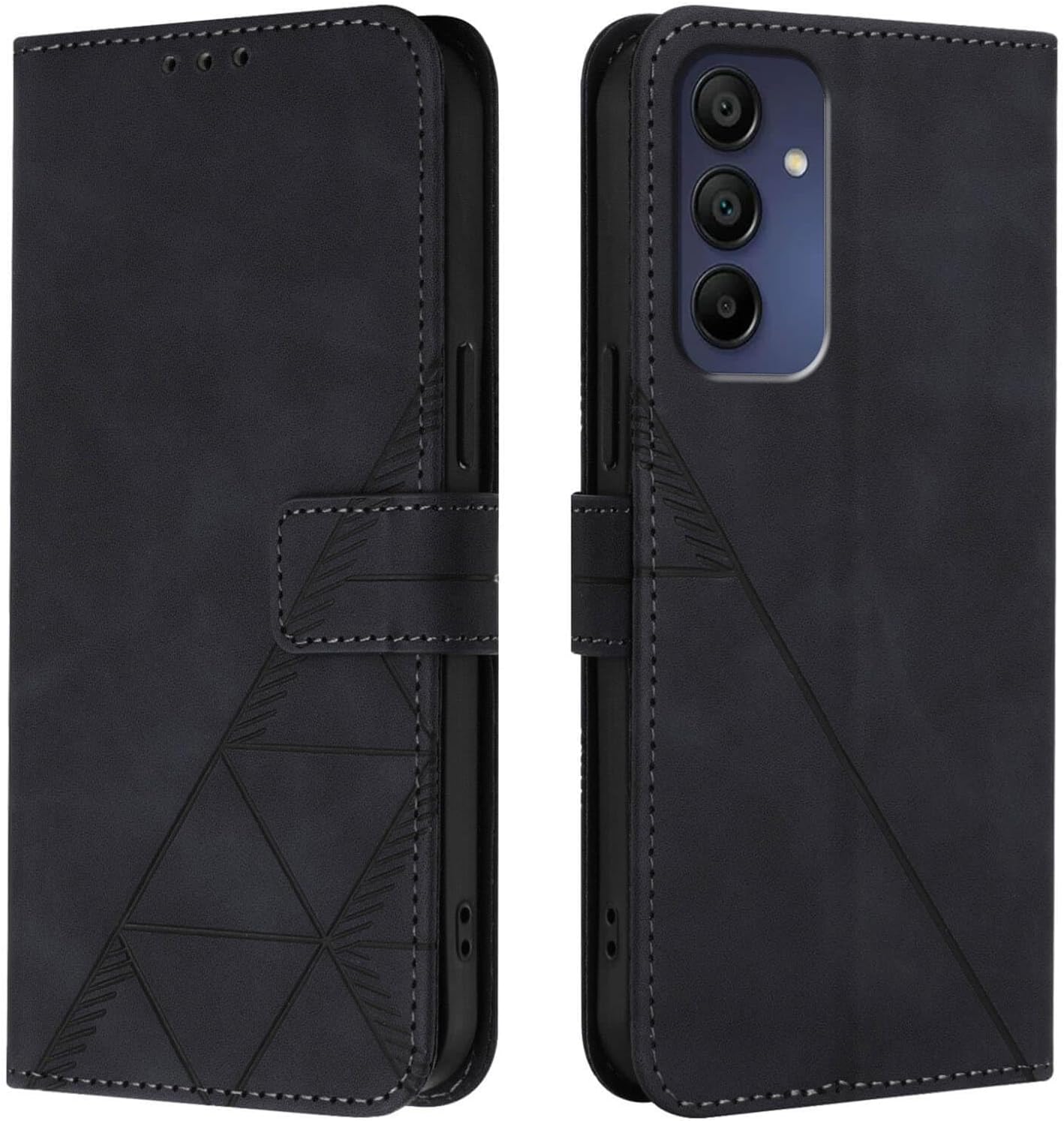 for Samsung A16 5G Case Wallet,Card Holder Slots Wrist Strap TPU Interior Protective Phone,Stand PU Leather Folio Flip Cases Cover for Galaxy A16 (Black) - Image 6