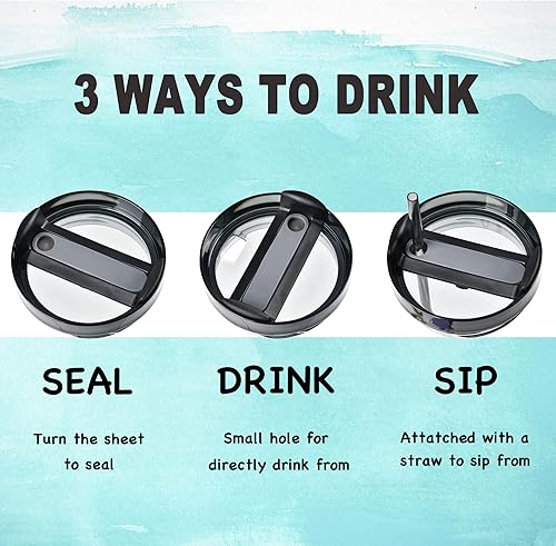 Miniatura 4 de Vaso de 40 onzas con tapa, diseño de estrella y asa, botella de agua de acero inoxidable aislada al vacío, taza de viaje para café helado, té