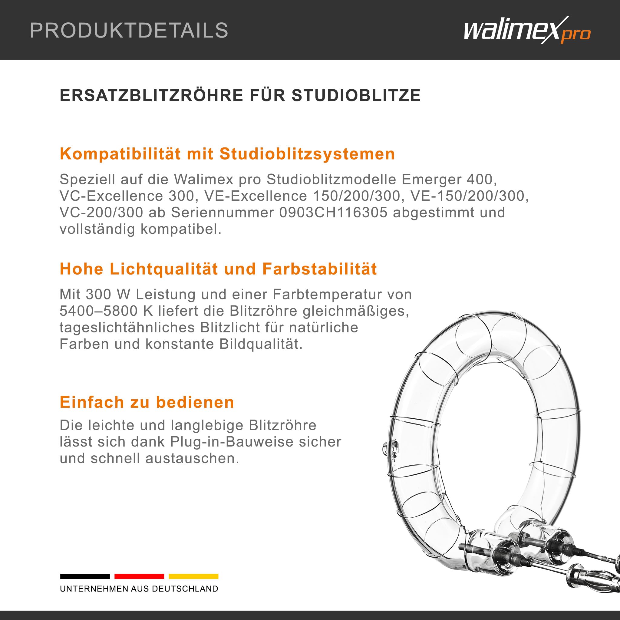 walimex pro Rura błyskowa VC/VE-200/300 typ 2