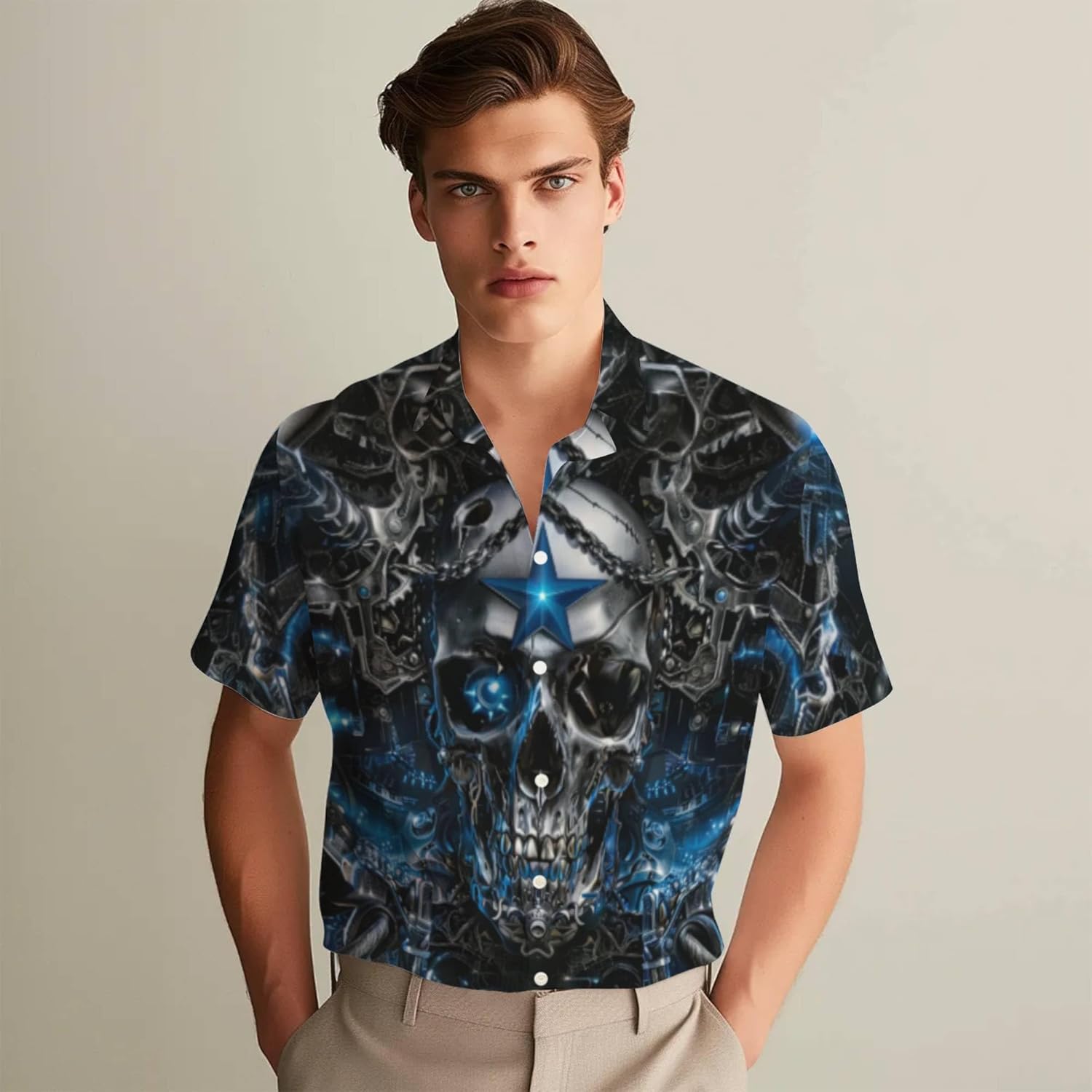3D Pattern Print Design Shirt Unique Graphic Tee for Men Stylish Casual Wear Comfortable Fashionable Short Sleeve - Image 4