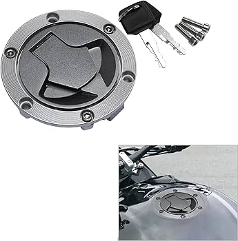 Amazon.com: TCMT Fuel Gas Tank Cap Cover Lock Key Fit For Kawasaki