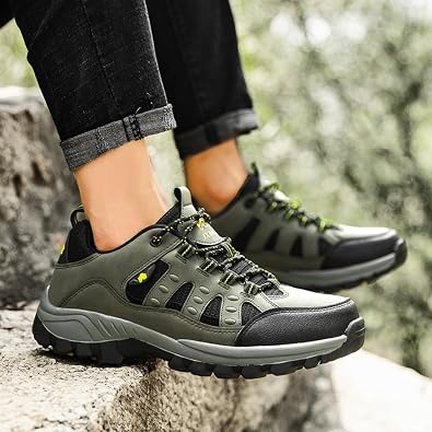 Hiking Shoes for Men Lightweight: Breathable Outdoor Trekking and Trail Sneakers