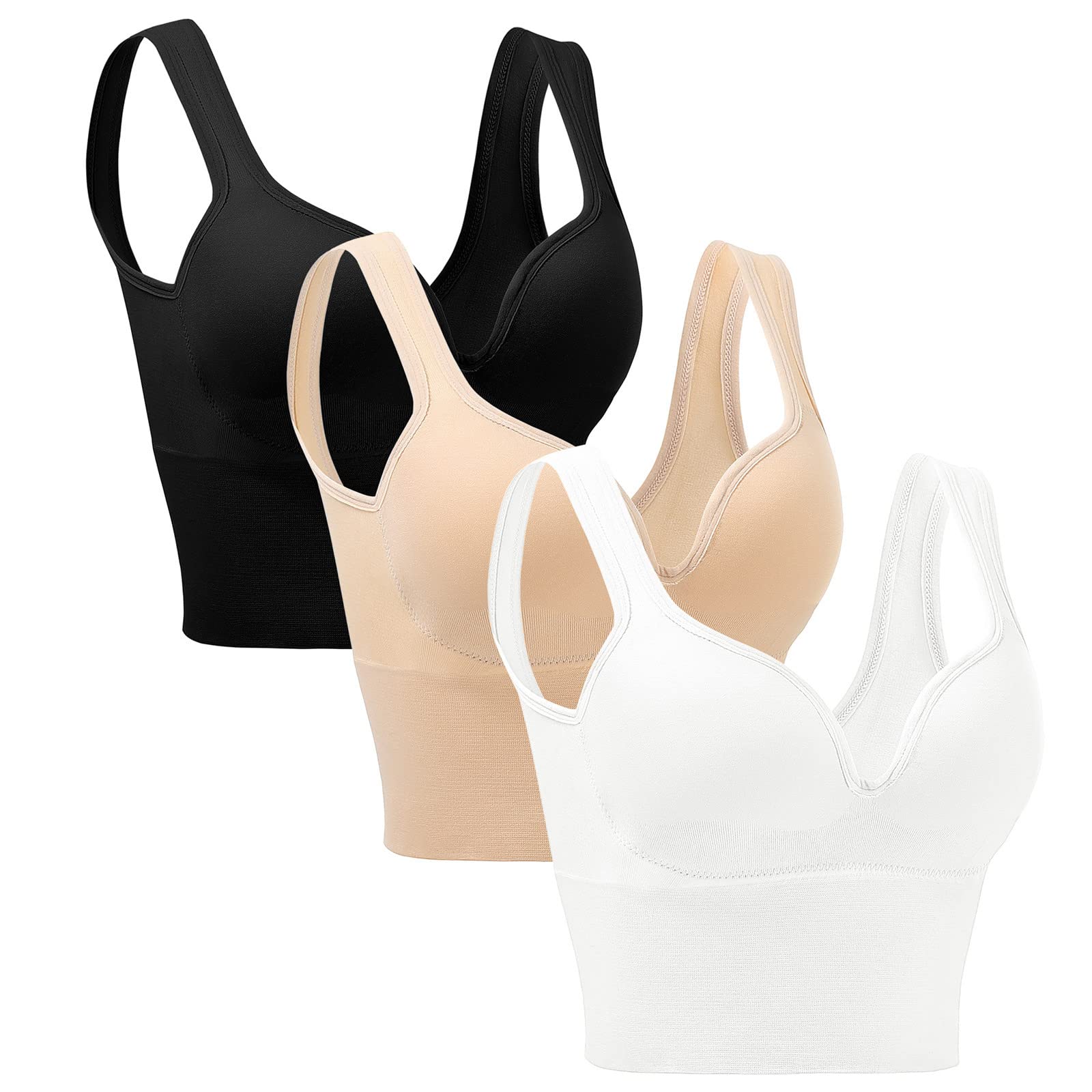 Reggiseno sportivo da palestra da donna con cinghie di supporto senza schienale reggiseni sportivi da allenamento con palangari ad alto impatto corsa comodo reggiseno sportivo ad alto supporto per