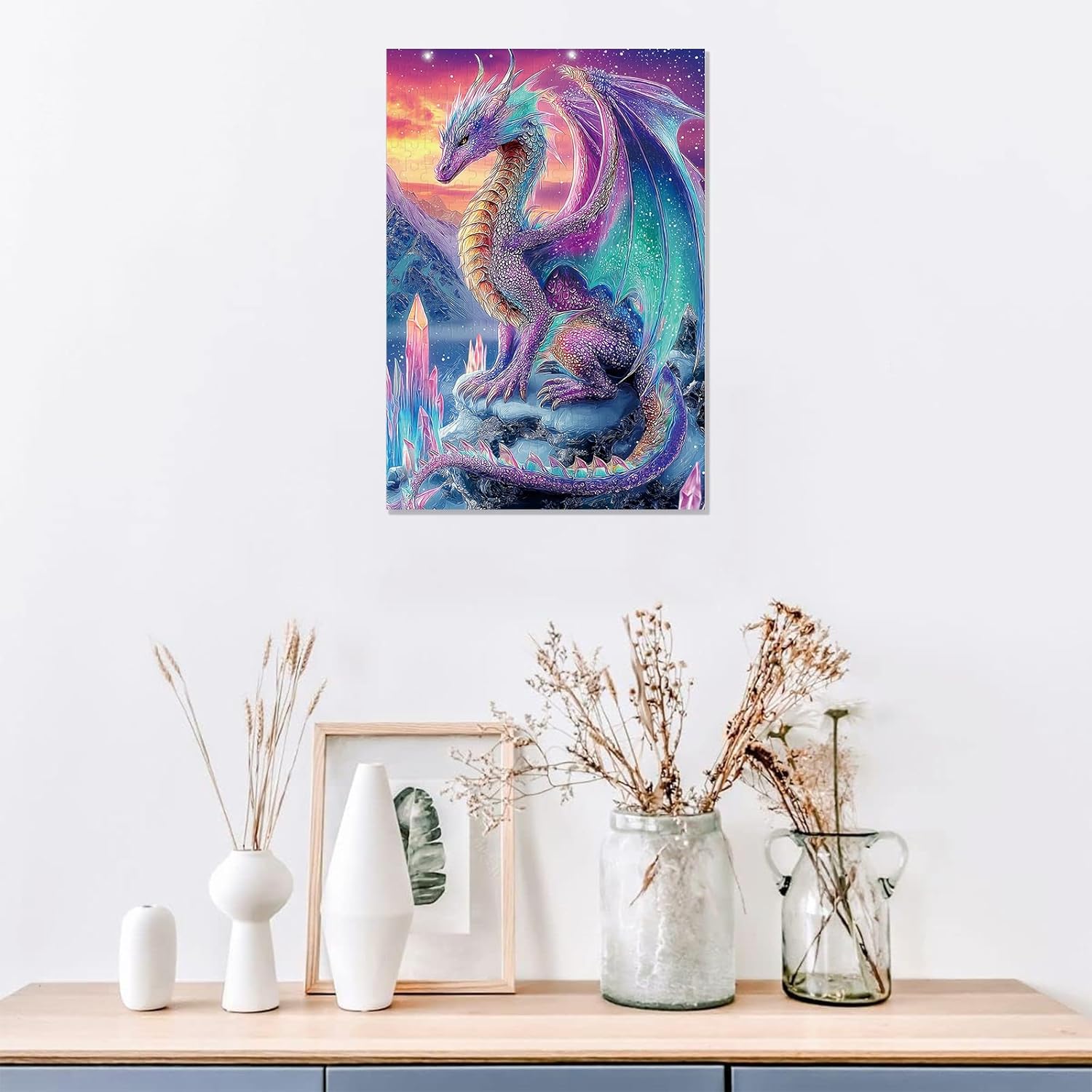 Great Jigsaw Puzzles for Adults 300 Pieces Crystal Dragon Puzzles for Adults Toys Gift Family Decoration Kids Puzzle