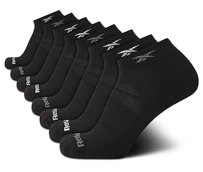 Amazon.com: Reebok Men's Quarter Socks - 8 Pack Performance