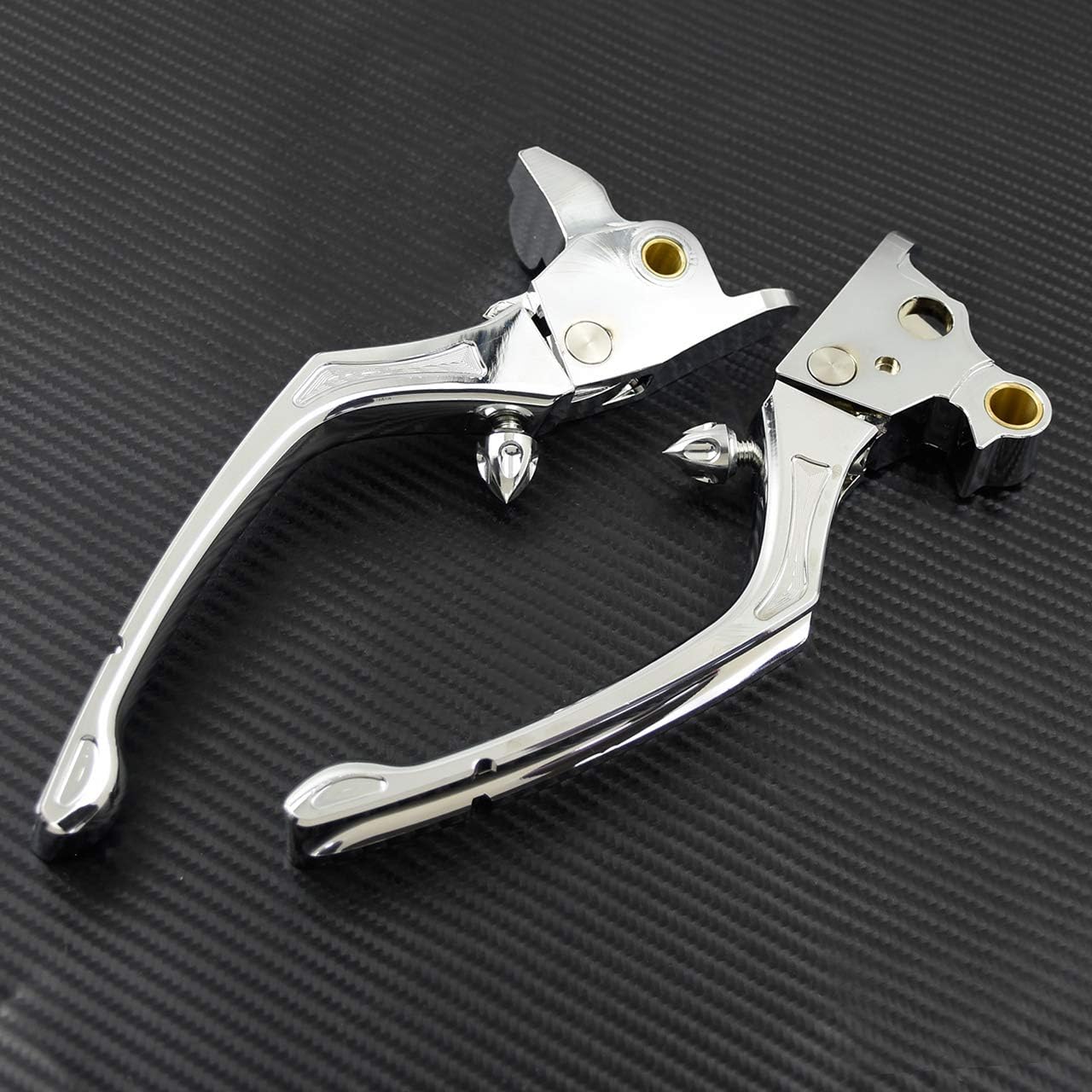 Motorcycle Brake Clutch Lever Hand Levers Fit for Harley Touring Road King Electra Street Glide Trike 2008-2013 Chrome