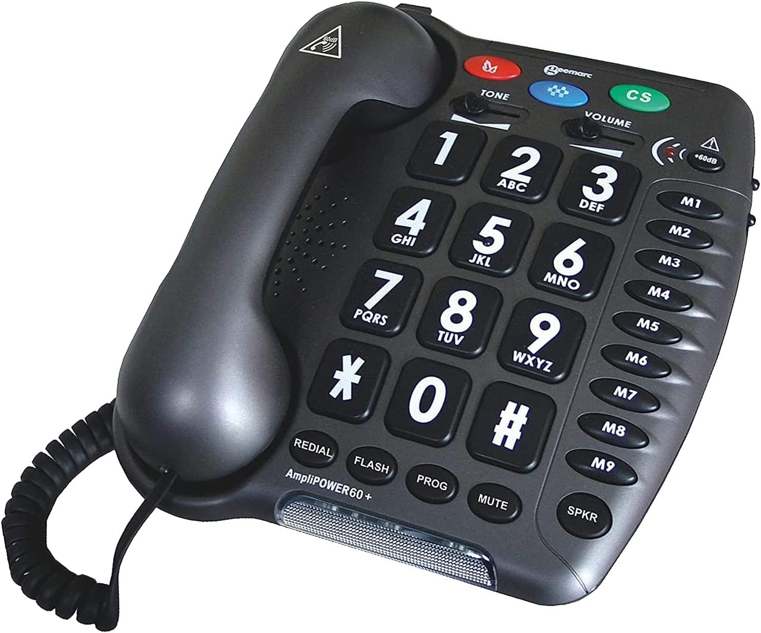 Ultra Amplified Corded Telephone, Black