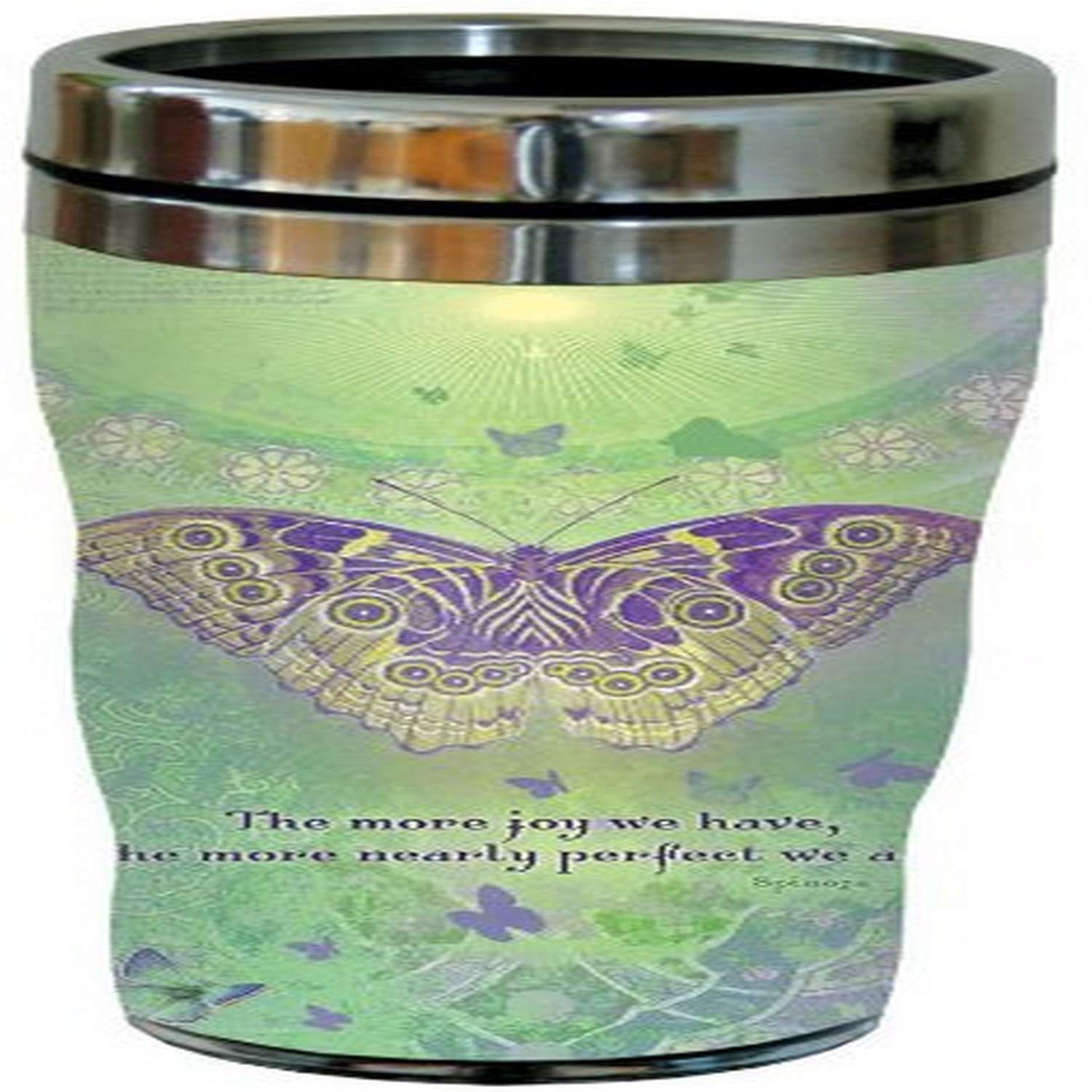 77065 The More Joy We Have Collectible Art Sip 'N Go Travel Tumbler, 16-Ounce, Stainless Steel, Multicolored