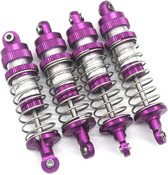 RC car Components Compatible With HBX 3100A 1/16 RC Car Upgrade Parts Accessories 6061T6 Aluminum Hydraulic Shock Absorber ComponentsPurple