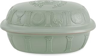 Römertopf Roasting Dish 40 Years Anniversary Green for 6 People - 3.5 Litre Casserole Dish with Ceramic Lid - For Stewing, Roasting and Steam Cooking - Oven-Safe