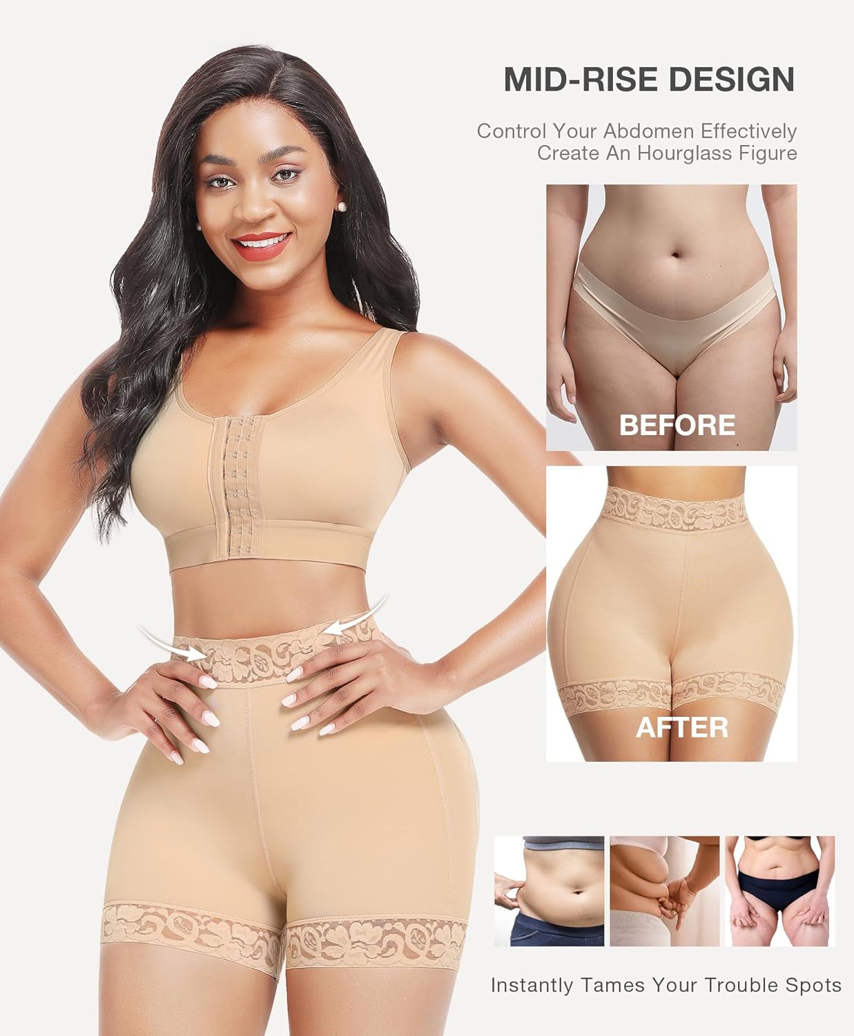 Lover-Beauty Butt Lifting Shapewear for Women Fajas Body Shaper Under Dresses Faja Shorts Tummy Control Hip Lifter Panties - Image 2