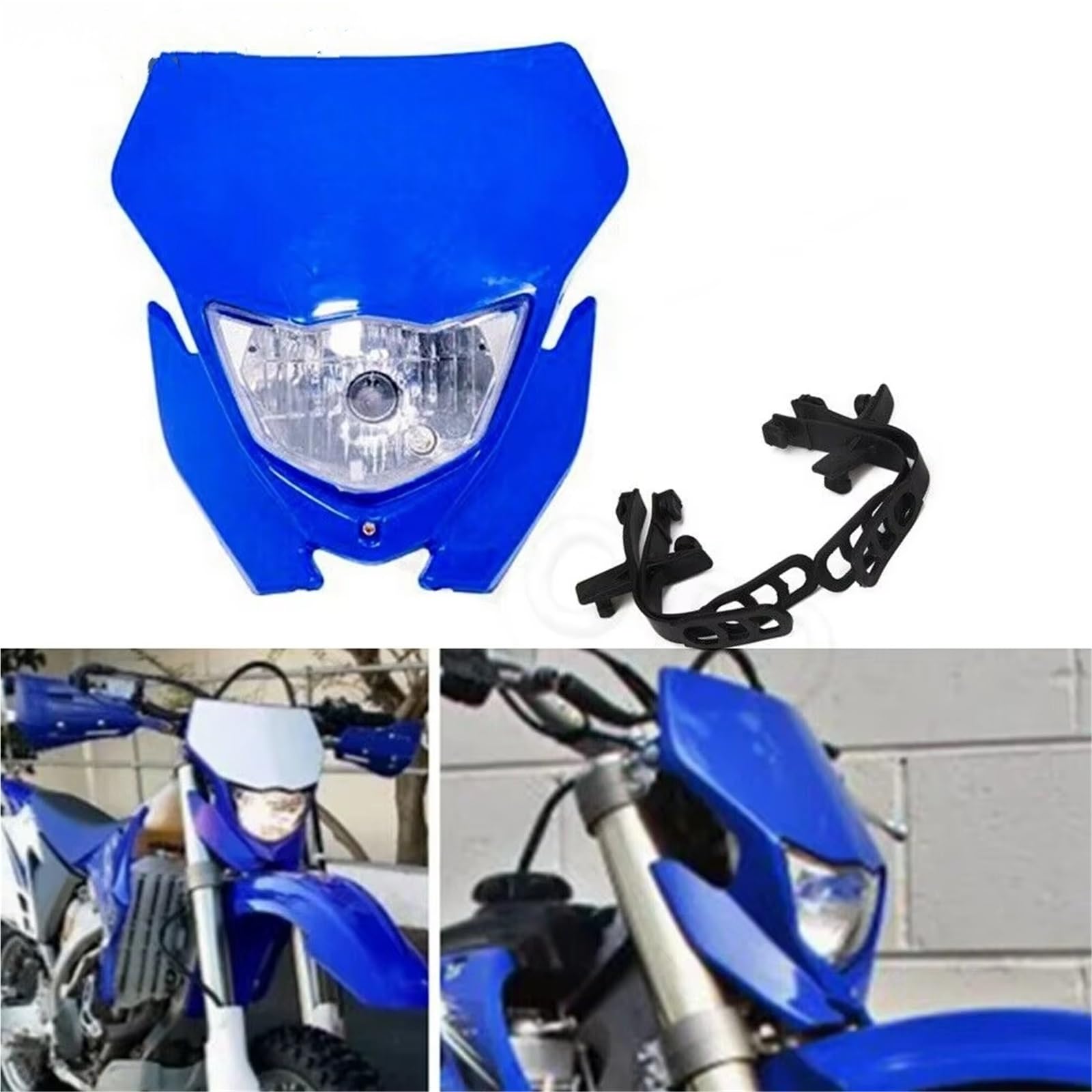 Faro Moto Conjunto Faros Delanteros Motocicletas WR250R WR250F TTR225 230 YZ250/400/450 MX Supermoto Enduro Delantero Careta