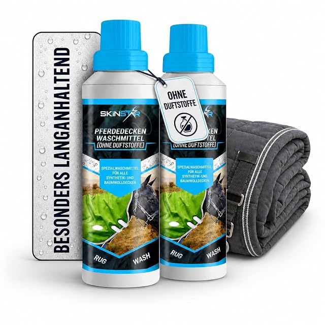 SkinStar Detergente para mantas de caballos, 1 l, sin fragancias, Rug Wash