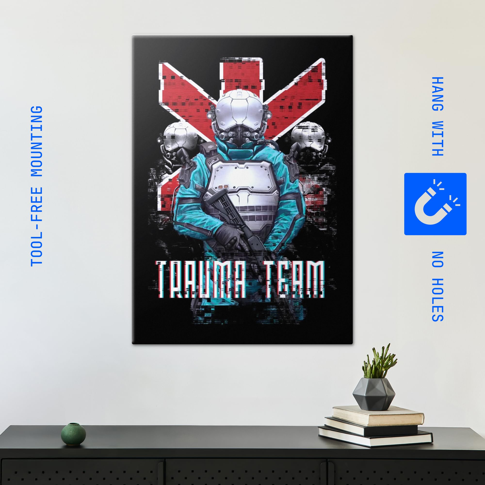 Amazon.com: Displate Metal Poster Cyberpunk 2077 Trauma Team