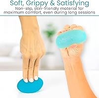 Vista 5 de Vive Juego de 4 bolas para terapia de manos (paquete de 4) – Equipo de ejercicio ocupacional fortalecedor de agarre para artitis, Parkinson