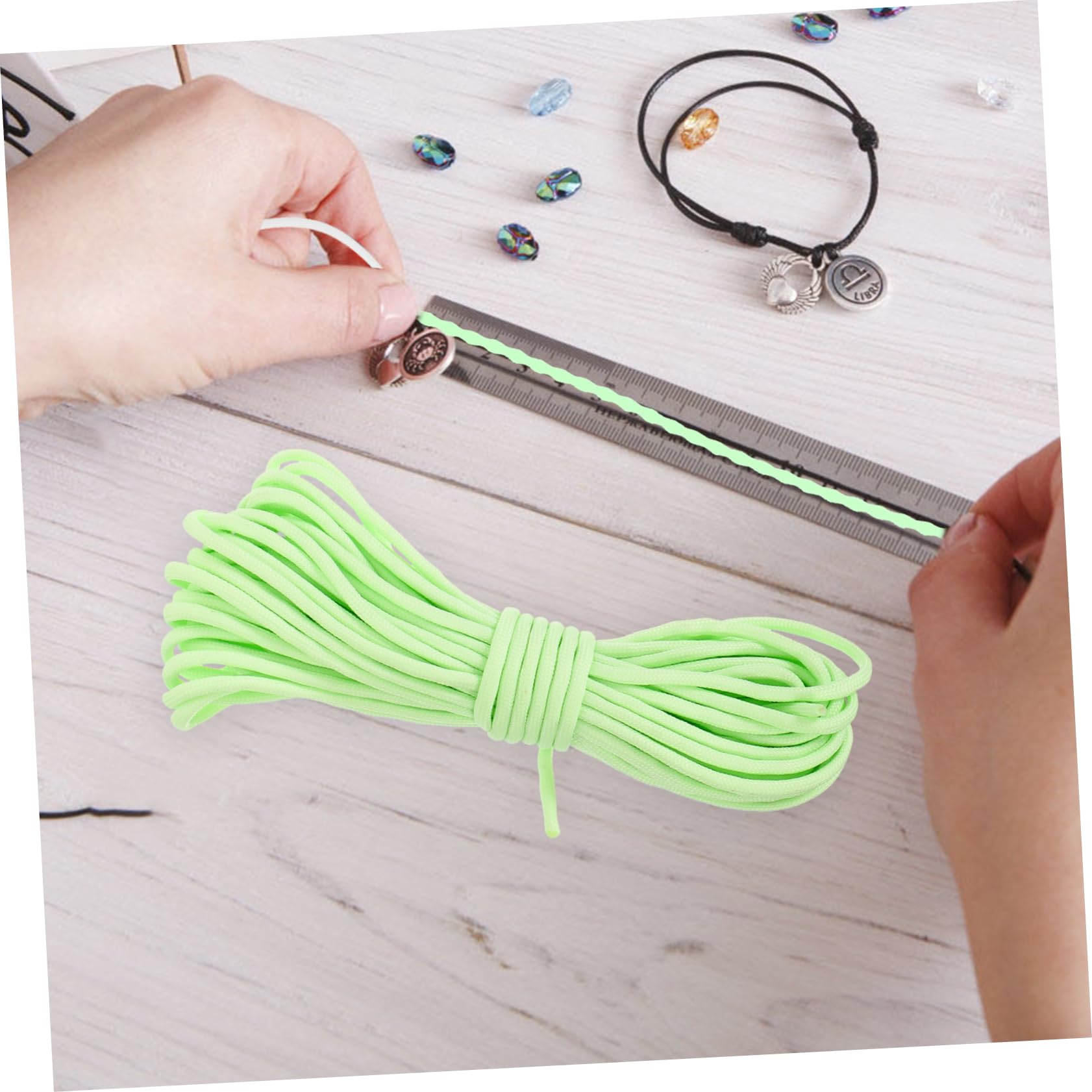 STOBOK 4 Stück 1 Leuchtendes Regenschirmseil Zelt Reflektierendes Seil Stabiles Zeltseil Dickes Dekoratives Seil Bungee-seile Für Den Außenbereich, Robust Nylon Light Green