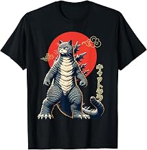 Catzilla Vintage Japanese Art Kaiju Cat Parody Catzilla Men Women Girls Kids T-Shirt