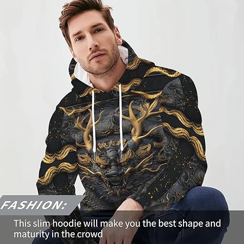 Miniatura 3 de Sudaderas unisex con diseño de caras de dibujos animados vibrantes, sudadera con capucha 3D para hombres y mujeres