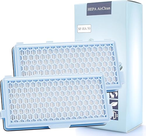 Miele - Filtro de repuesto para filtro Meile Hepa SF-HA 50 compatible con Miele Vacuum Cleaner Complete C2, Complete C3, Compact C1, Compact C2, S4,