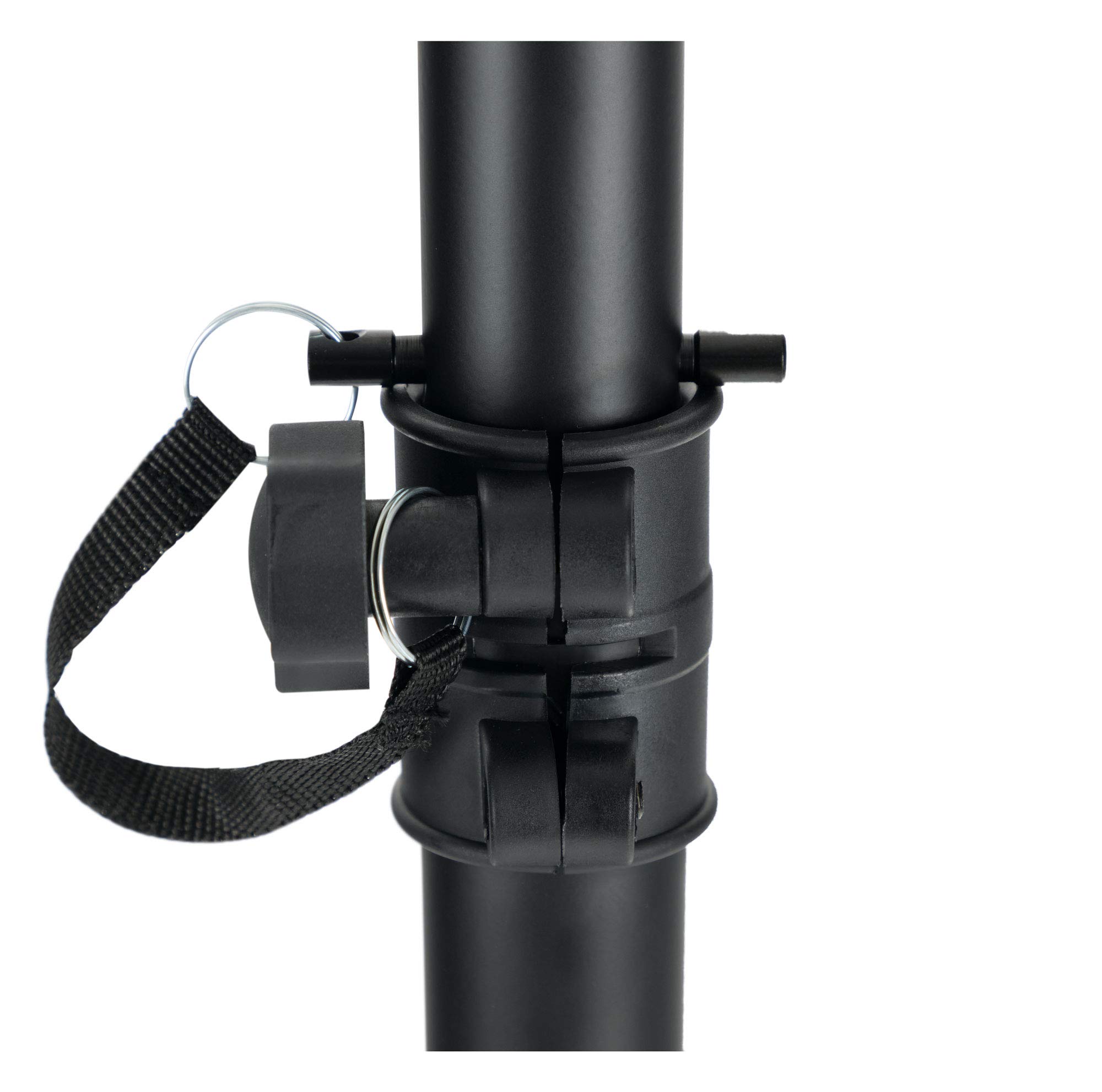 Pronomic SPS-5S Pieds d'enceinte en Acier Lot de 2 - Pieds d'enceinte Bas en Acier - Idéal pour Line arrays, Monitors et amplis acoustiques - Hauteur de 67 à 120 cm - Seulement 1,8 kg léger - Noir
