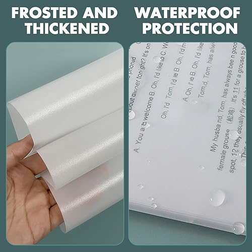 Miniatura 6 de Paquete de 14 sobres de plástico con 11 agujeros, carpetas expandibles para documentos de 234 anillos con botón a presión y etiquetas, hojas