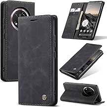 Cover for Google Honor Magic 7 Lite Case, Premium Leather Wallet Cover with Magnetic Card Holder Stand Protection Flip Case for Magic 7 Lite, Black