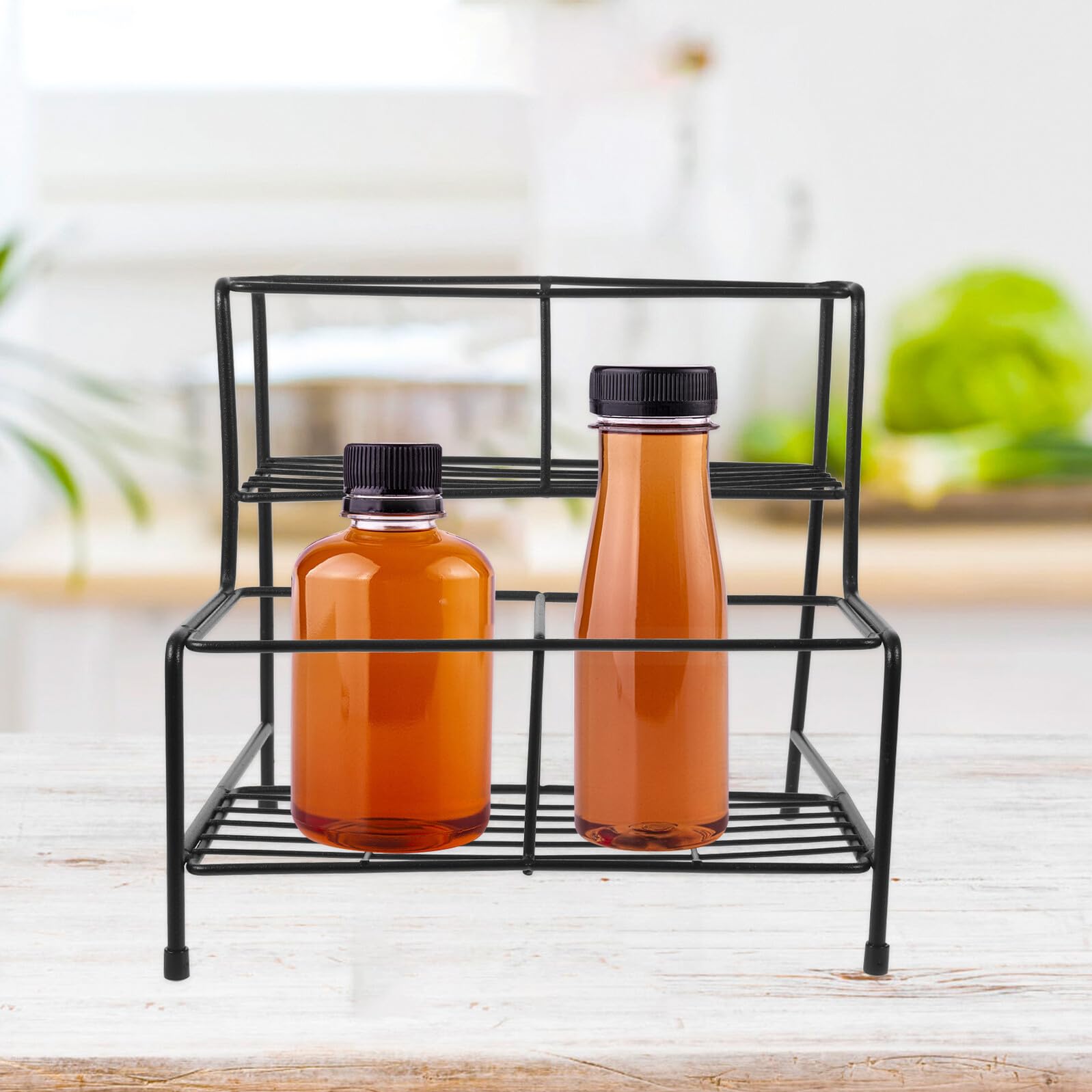 Porte-sirop en Fer Noir, Présentoir Multi-usages pour Table et Magasin