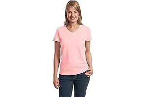 Hanes Women's Value Pima ComfortSoft V-Neck T-Shirt