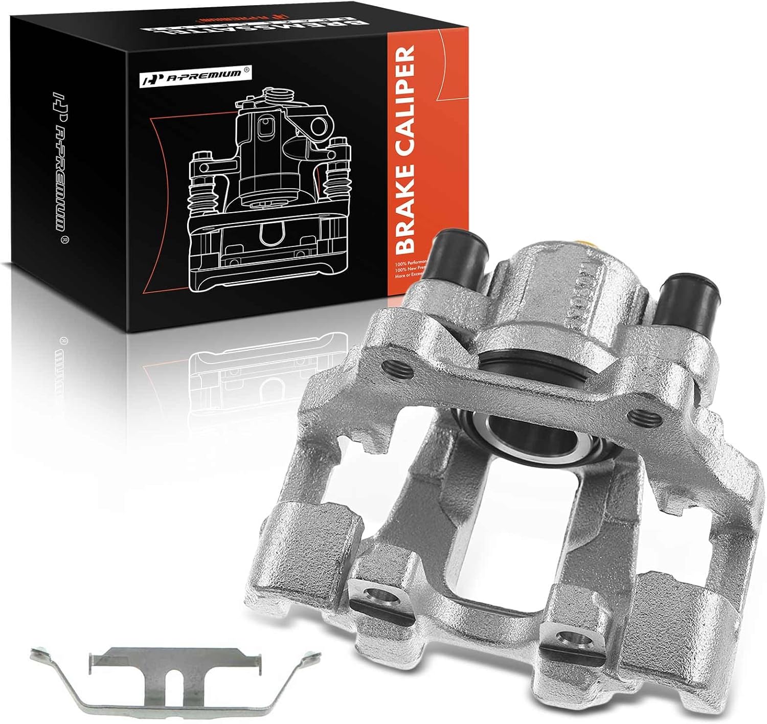 A-Premium Disc Brake Caliper Assembly with Bracket Compatible with Select BMW Models - 228i, 228i xDrive, 230i, 320i, 328d, 328i, 330e, 330i, 428i, 430i - Rear Right Passenger Side