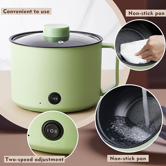 Olla eléctrica Romooa 1.5L antiadherente 600W miniatura 5