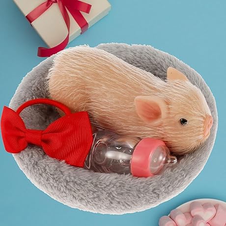 6 Inch Silicone Pig Doll Toy for Kids