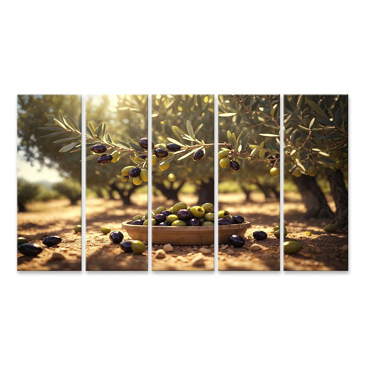 islandburner cuadro sobre lienzo deliciosas aceitunas pintoresco olivar olivo delicioso aceitunas pintorescas imágenes murales carteles