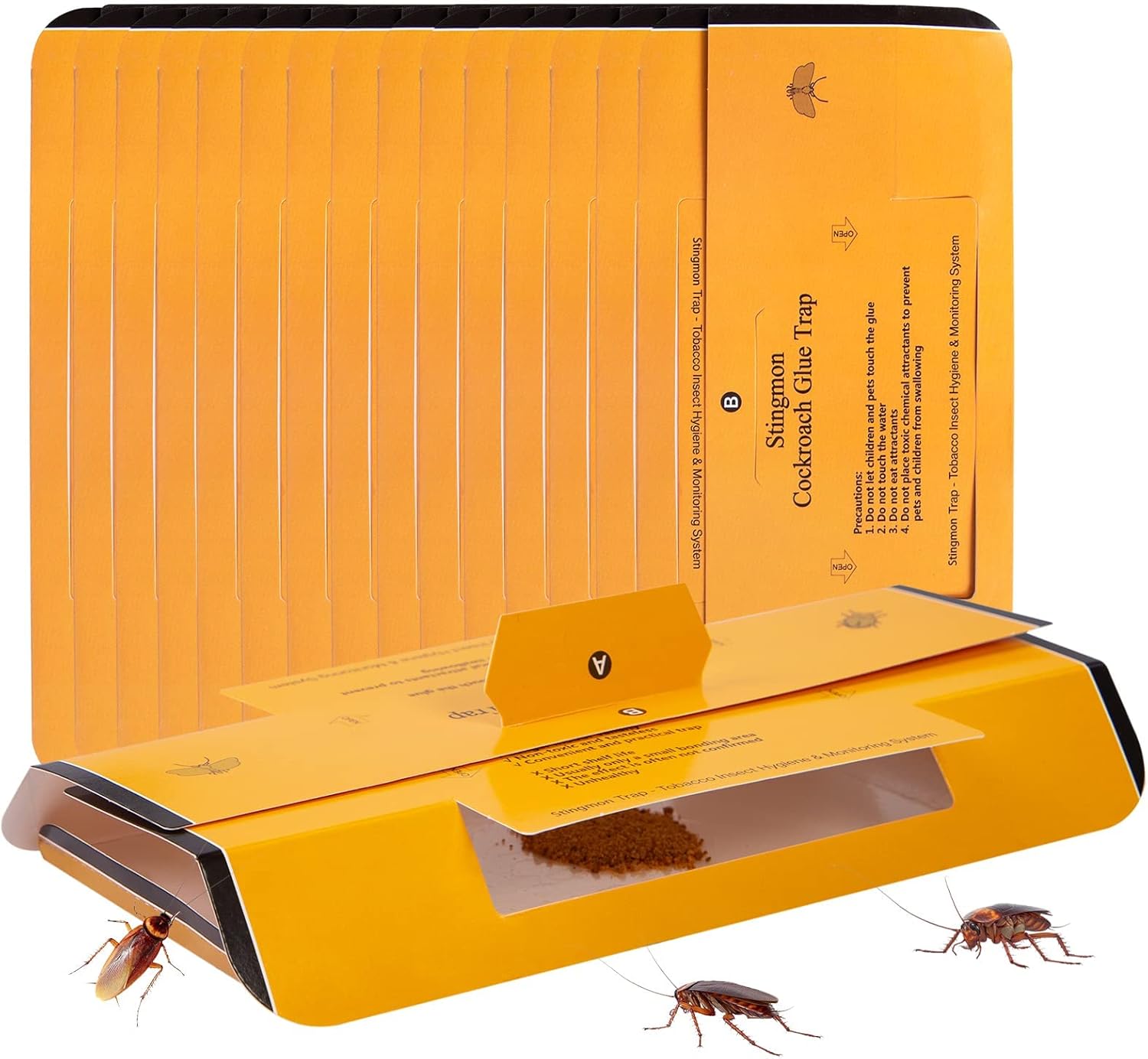 Buy 12 Pack Cockroach Trap Bug Trap Roach Trap Roach Killer Indoor Roach Traps Indoor Cockroach Killer Indoor Home Cockroach Killer Roach Motel Child Pet Friendly Online In Indonesia B088tftbcj