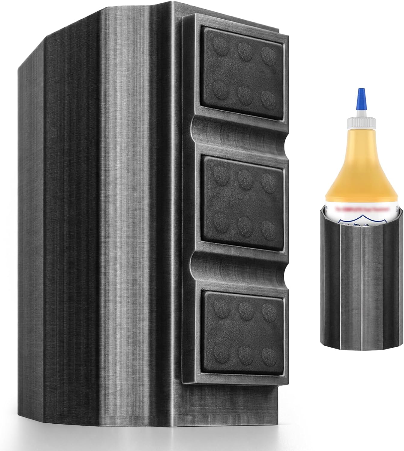 Magnetic Diesel Additive Holder - Super Strong Magnets for Lucas Oil Fuel Treatment 1 Quart (946ml) - Fits Pickup Trucks, RVs, Tractors, Garages, Boats