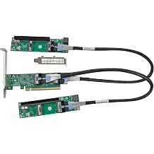 PCI-Express PCIe5.0 x16 to MCIO 8i 2 Port Bifurcation Adapter