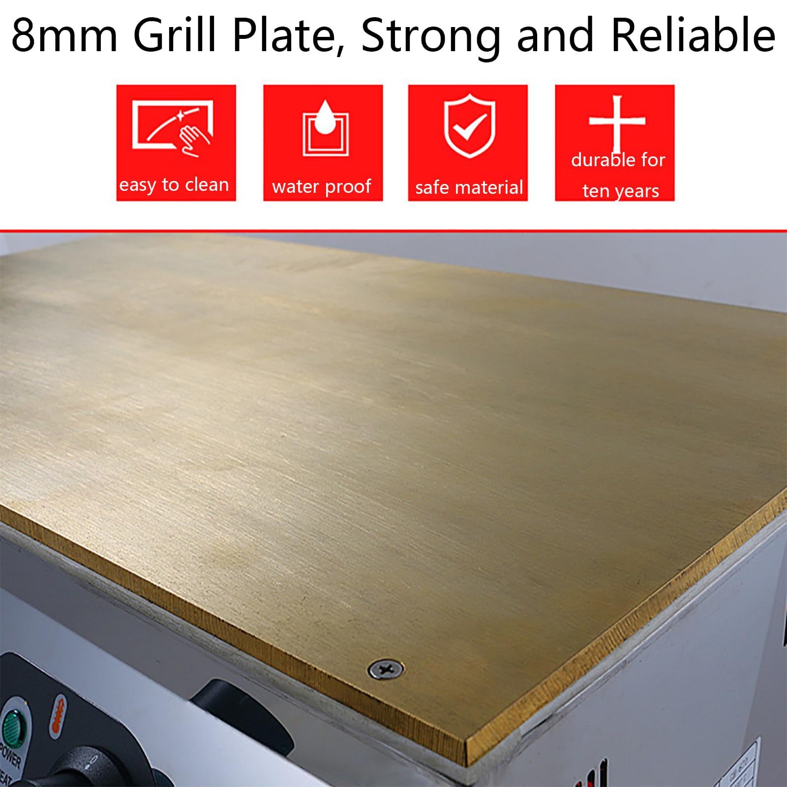 Máquina comercial de soufflé de gas con plancha antiadherente, máquina de panqueques esponjosos para catering y restaurantes